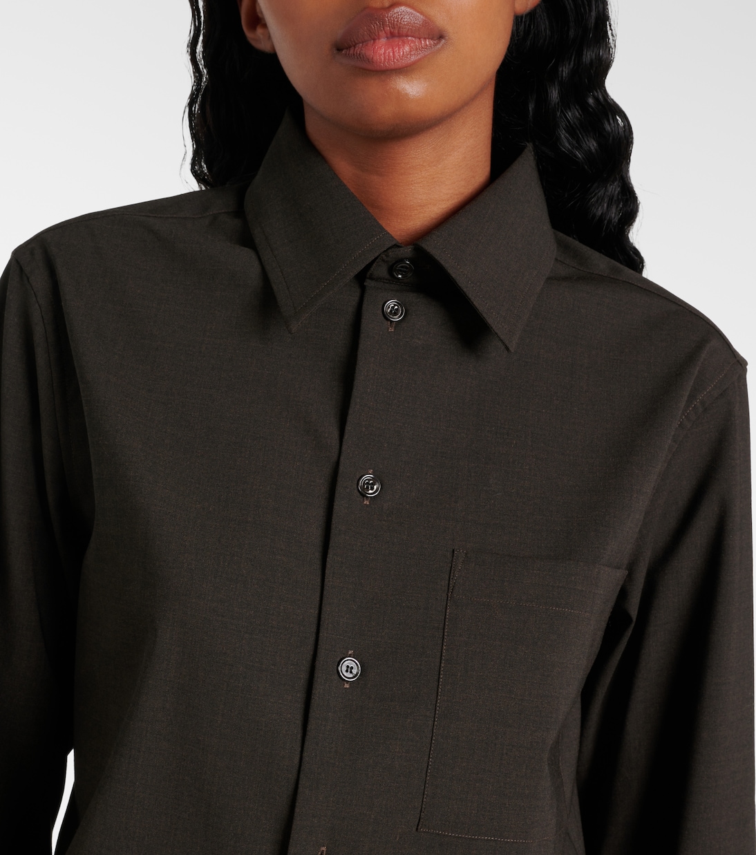 Camisa de mezcla de lana | Burberry
