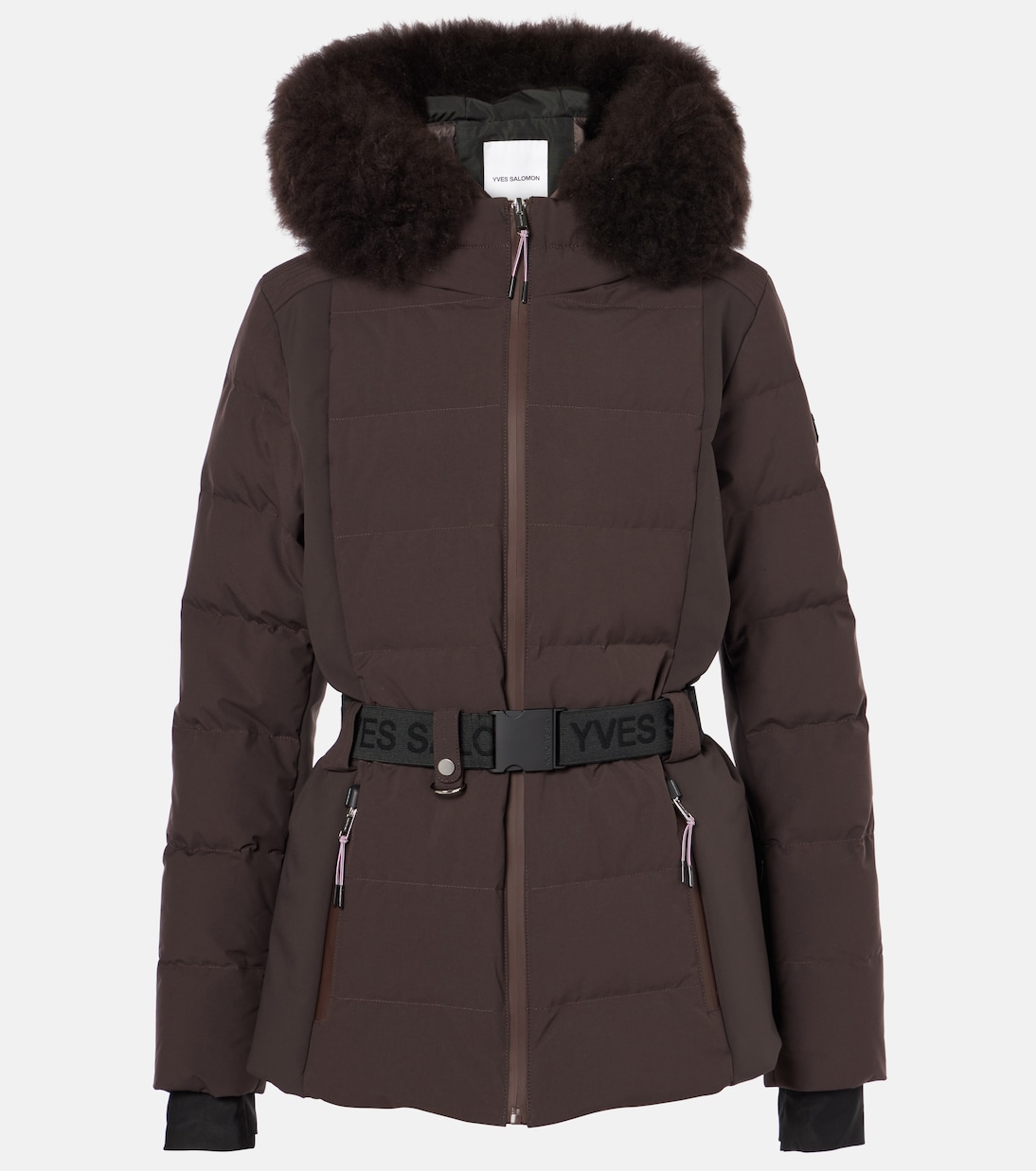 Veste 64cm shearling-trimmed ski jacket | Yves Salomon
