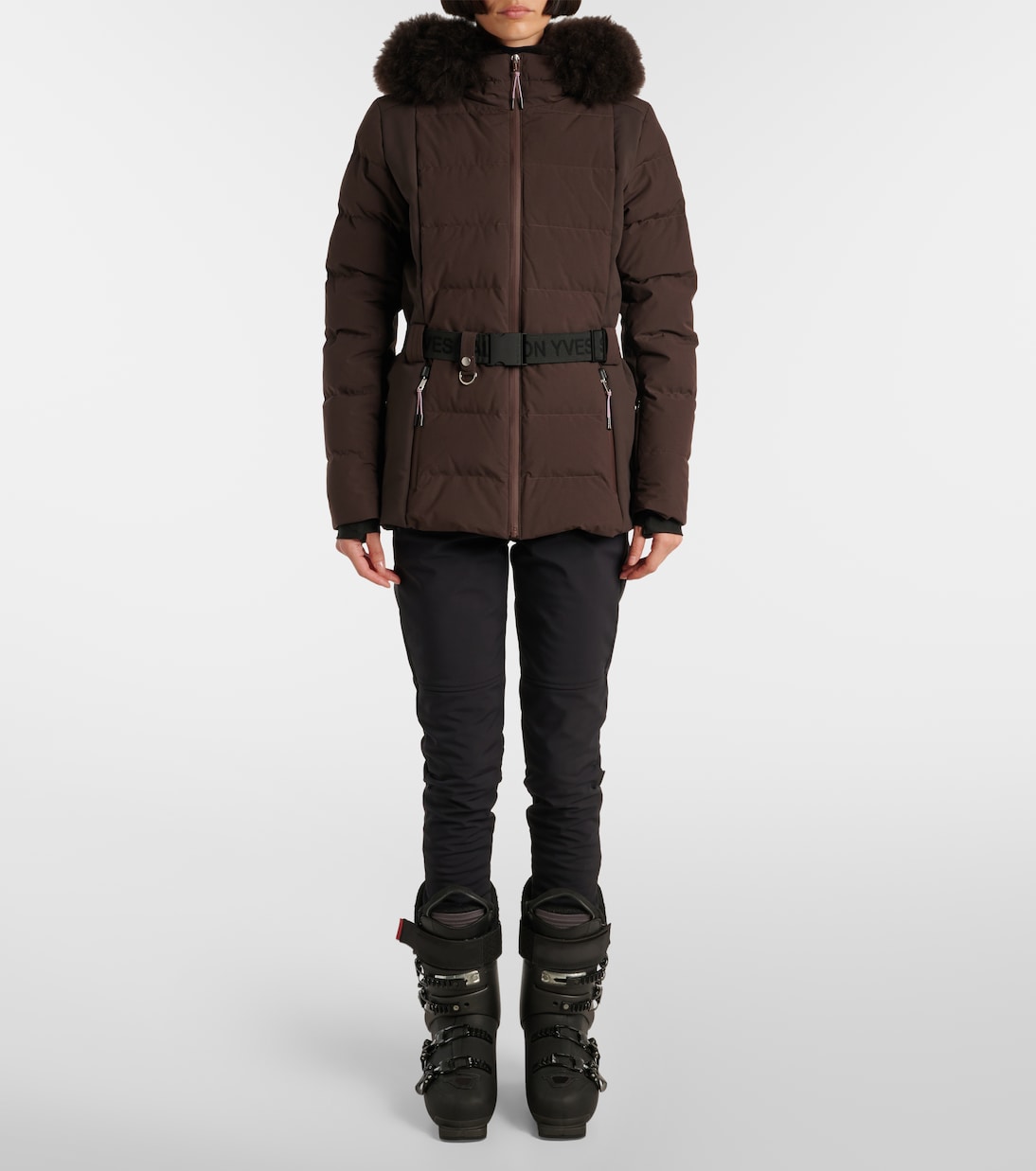 Veste 64cm shearling-trimmed ski jacket | Yves Salomon