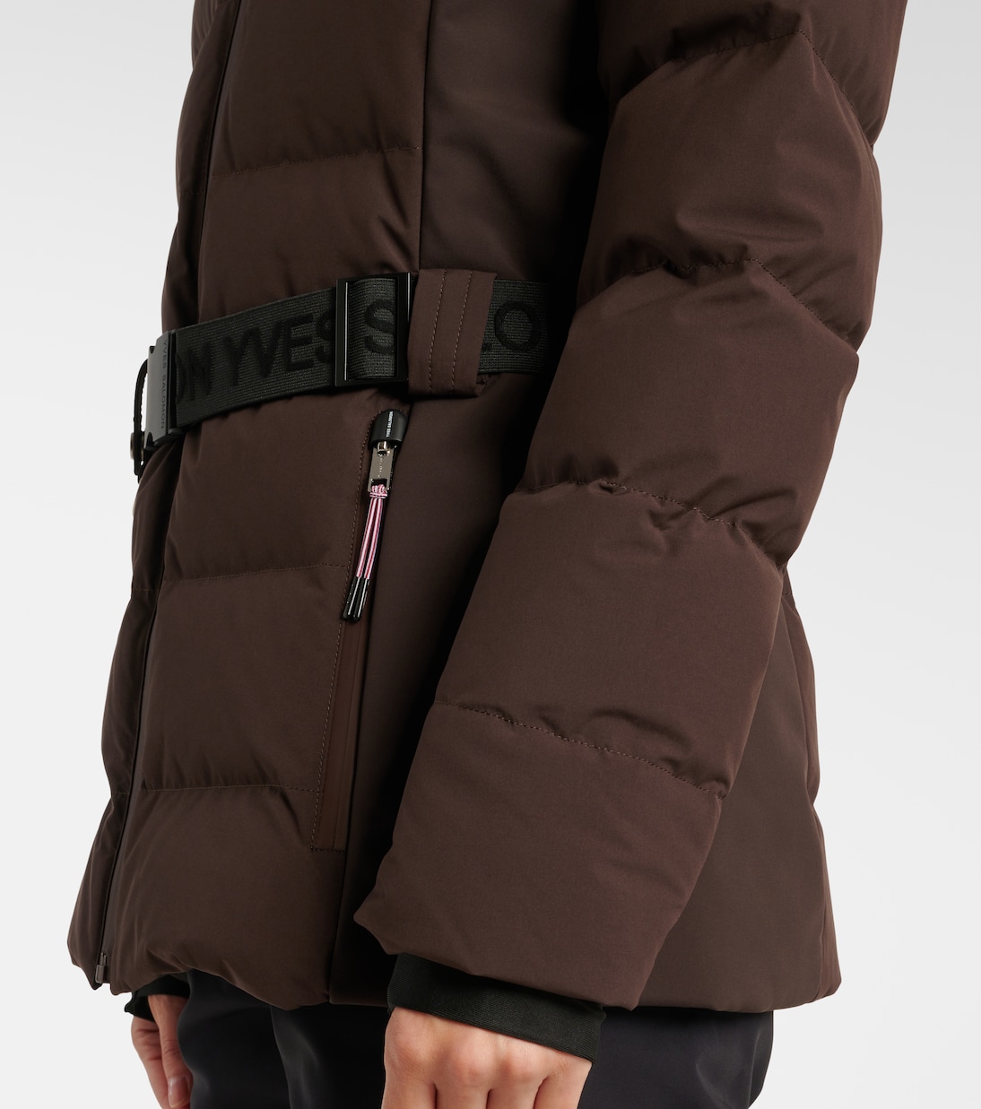 Veste 64cm shearling-trimmed ski jacket | Yves Salomon