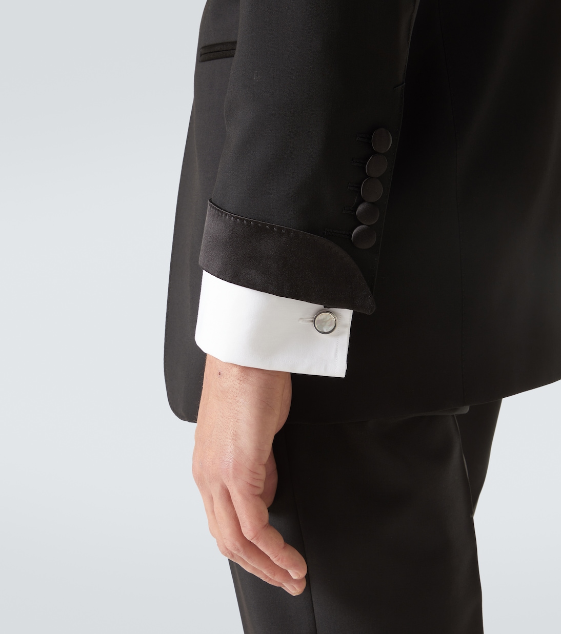 Manschettenknöpfe aus Sterlingsilber mit Perlmutt | Giorgio Armani