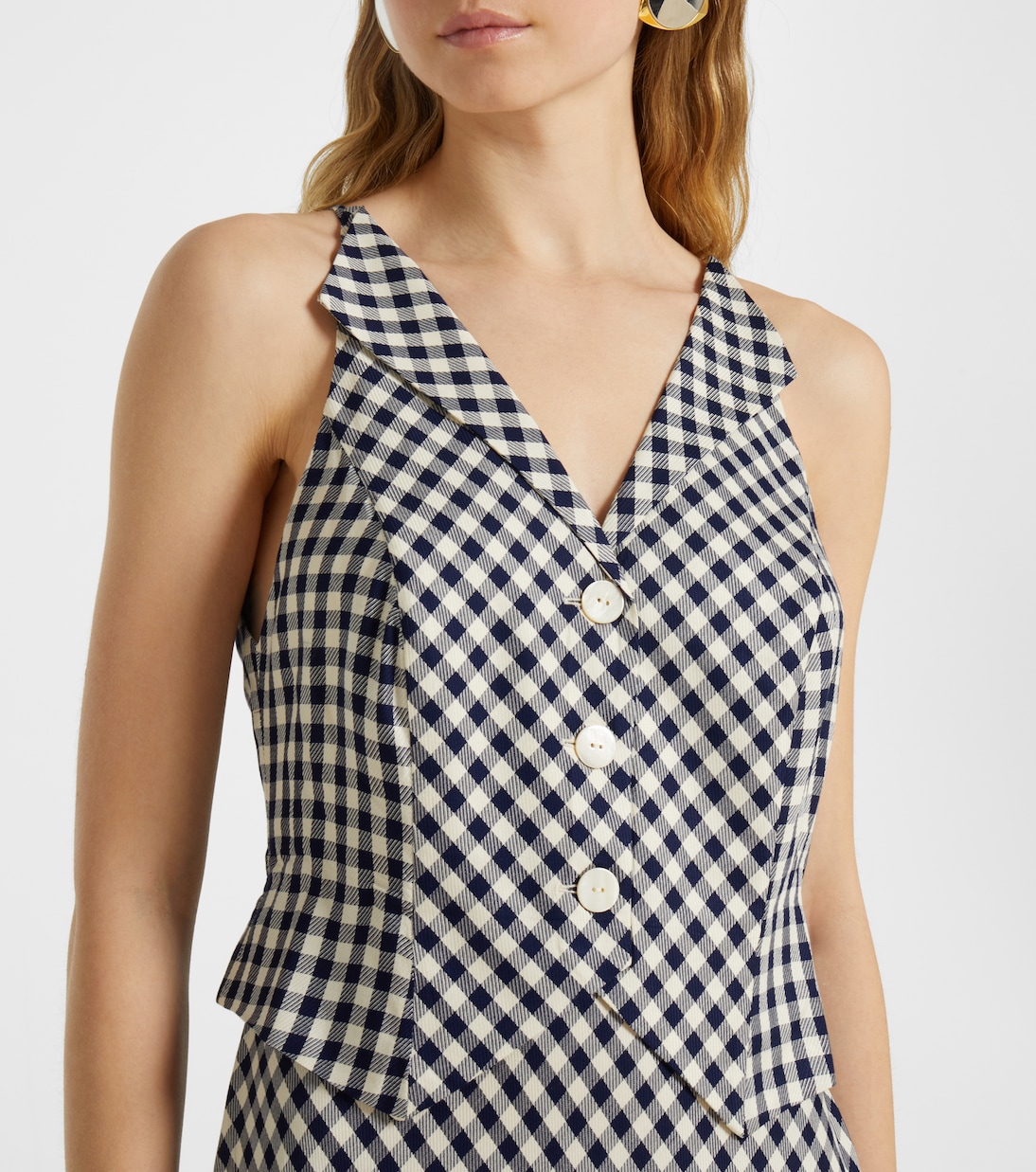 Vestido largo Kimmy a cuadros | Rixo