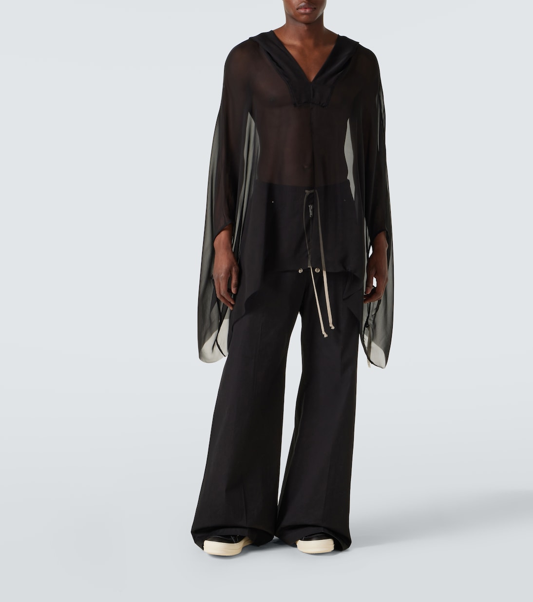 Felpa in seta con cappuccio | Rick Owens