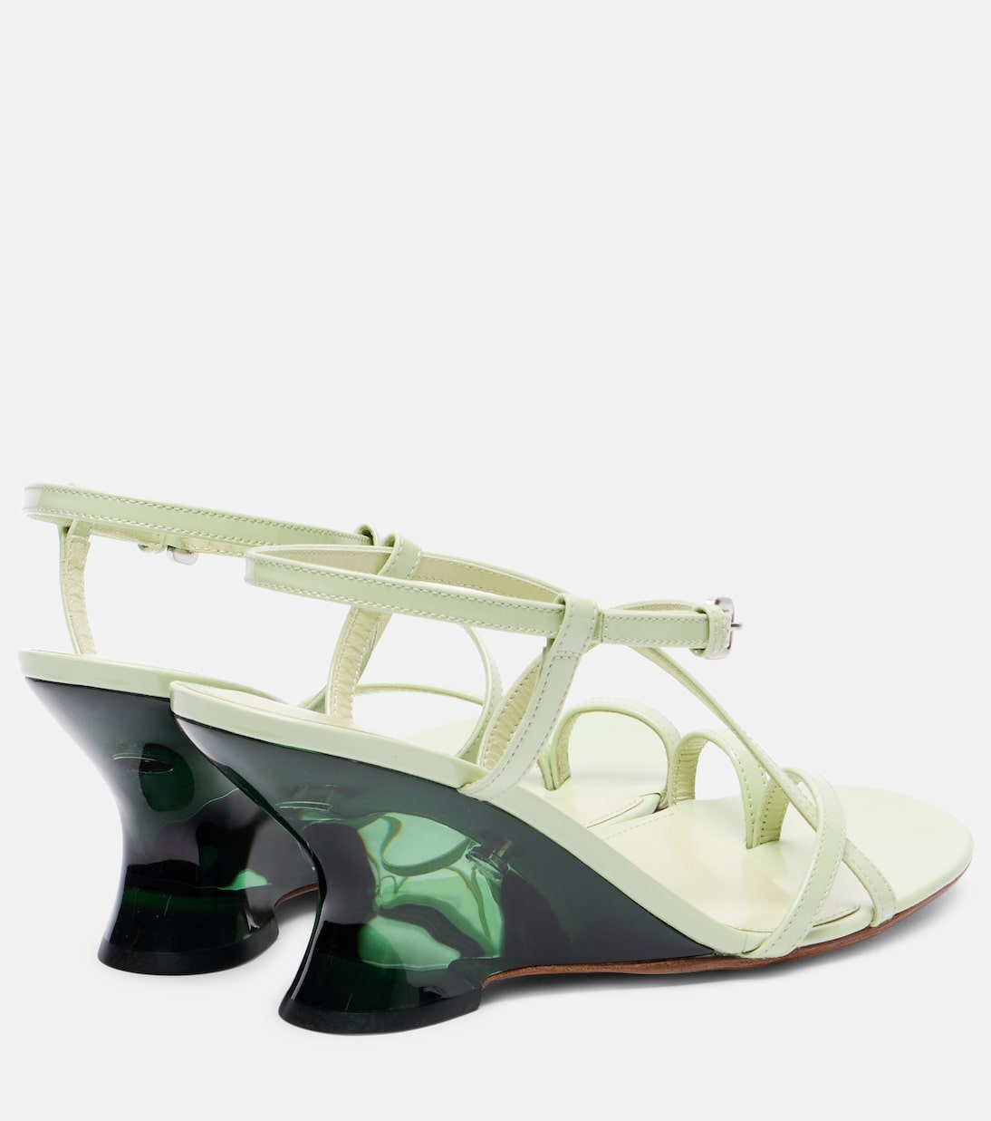 Mules Bulle 105 en cuir verni | Dries Van Noten
