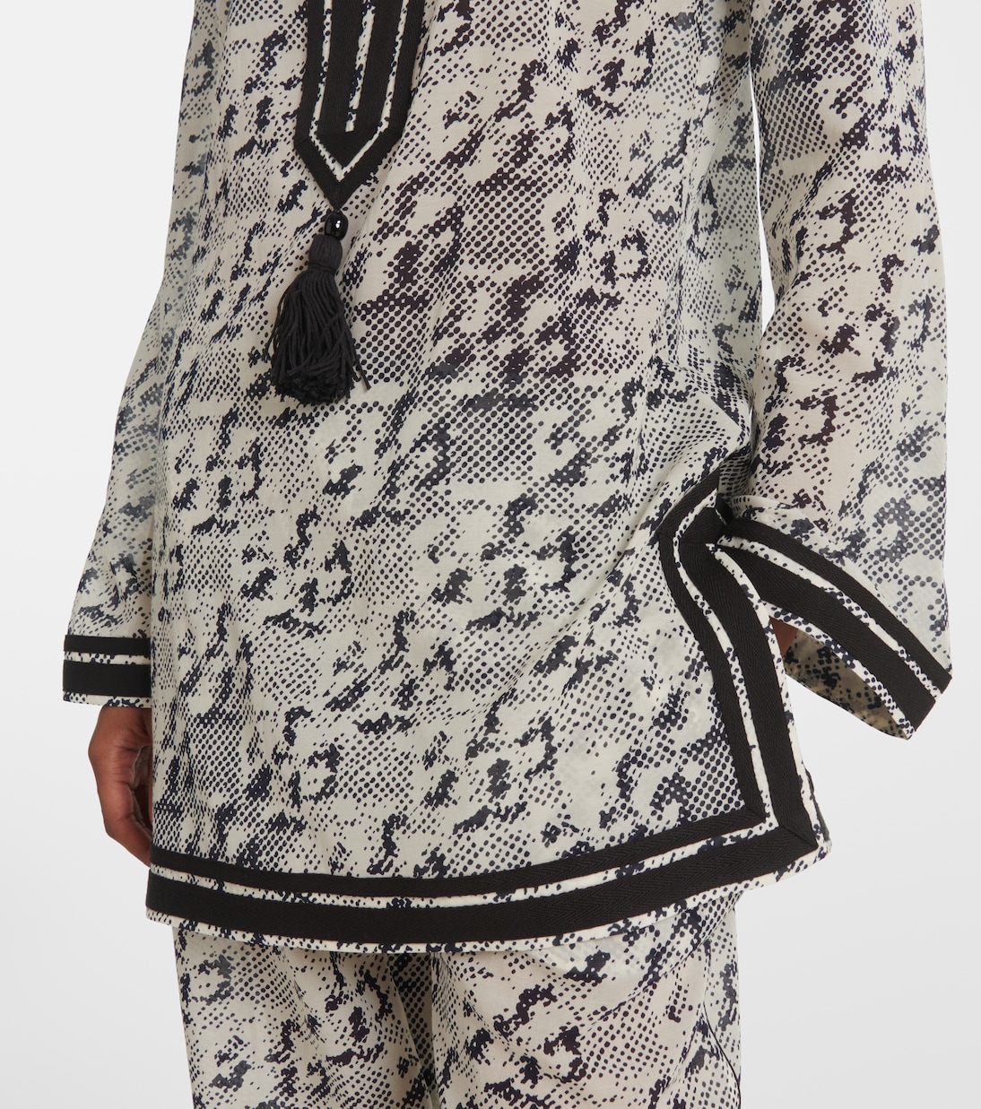 Printed silk and cotton tunic | Tory Burch