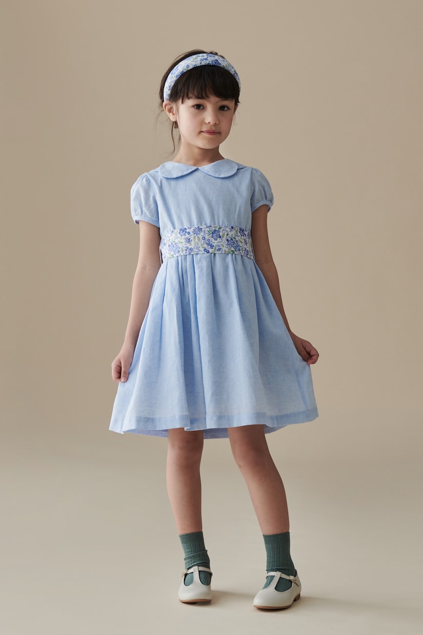 Kleid Madeira aus Baumwolle und Leinen | La Coqueta