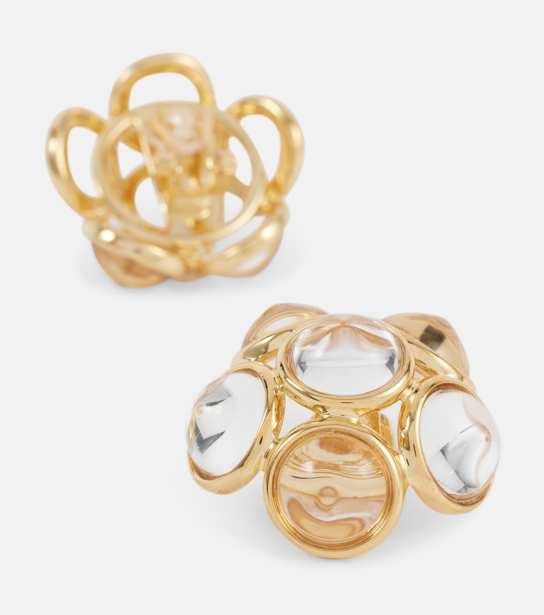 Orecchini clip floreali Saint Laurent per uno stile giovane e trendy