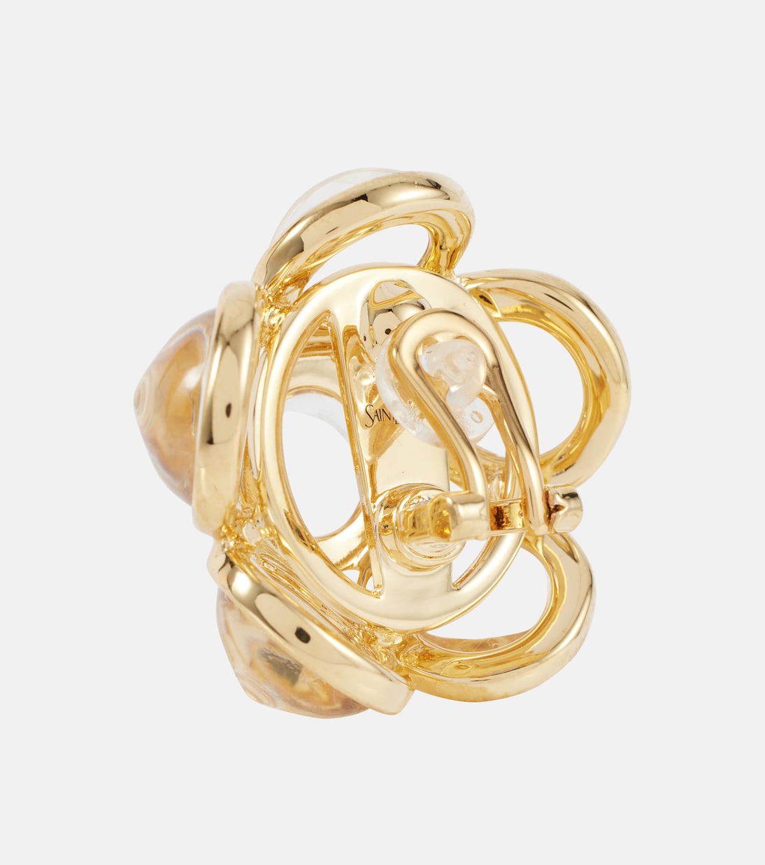 Orecchini clip floreali Saint Laurent per uno stile giovane e trendy