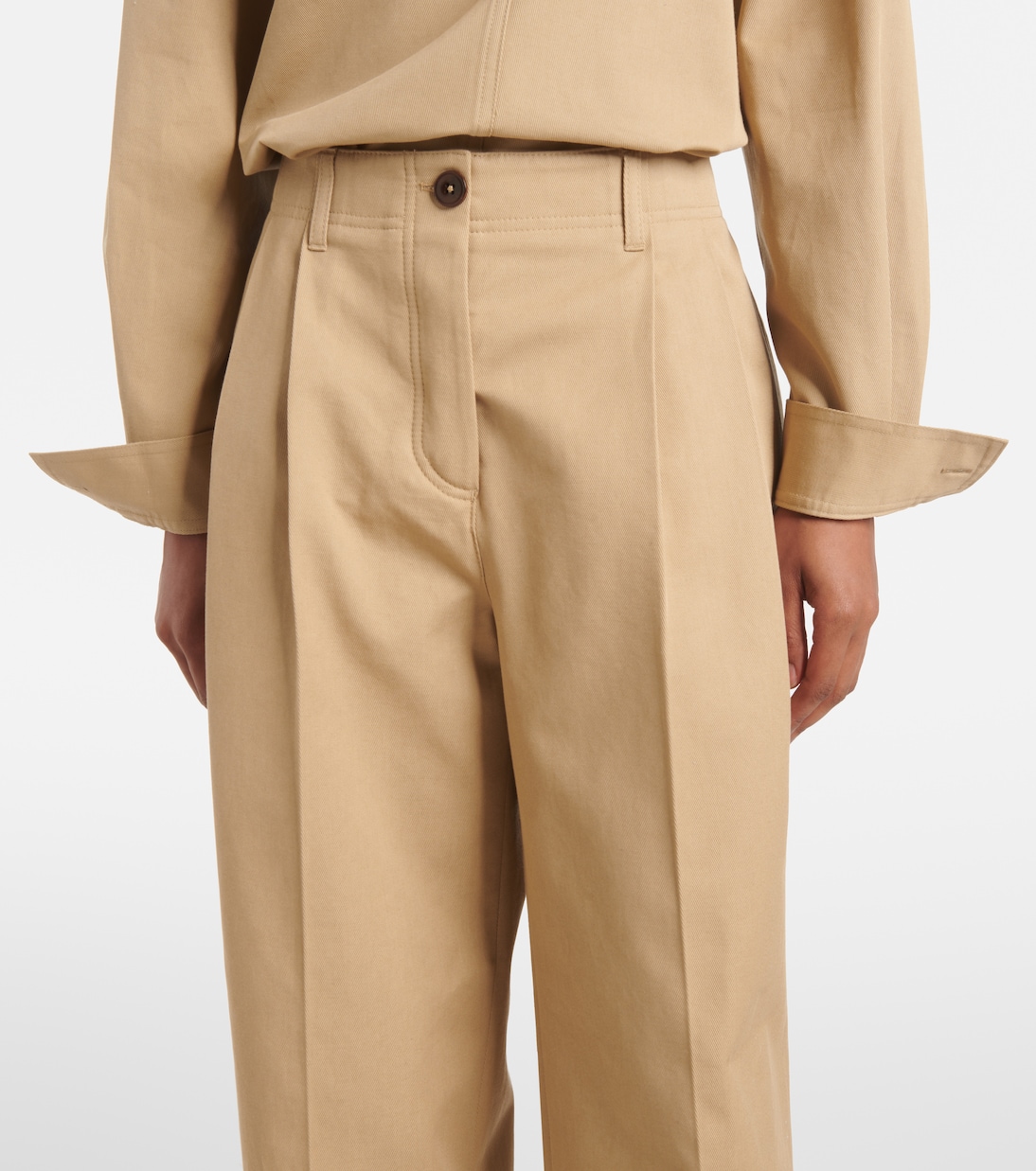 Pantaloni a gamba larga in cotone | Toteme