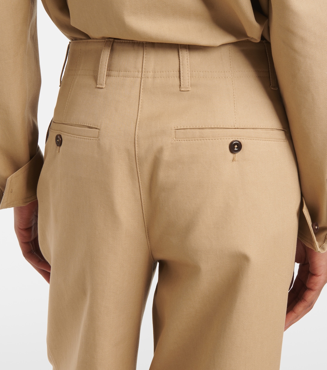 Pantaloni a gamba larga in cotone | Toteme