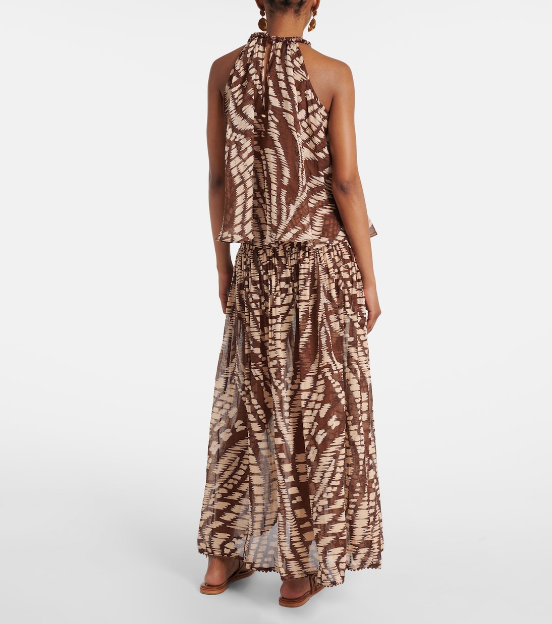 Top Cleo in cotone con stampa  | Poupette St Barth