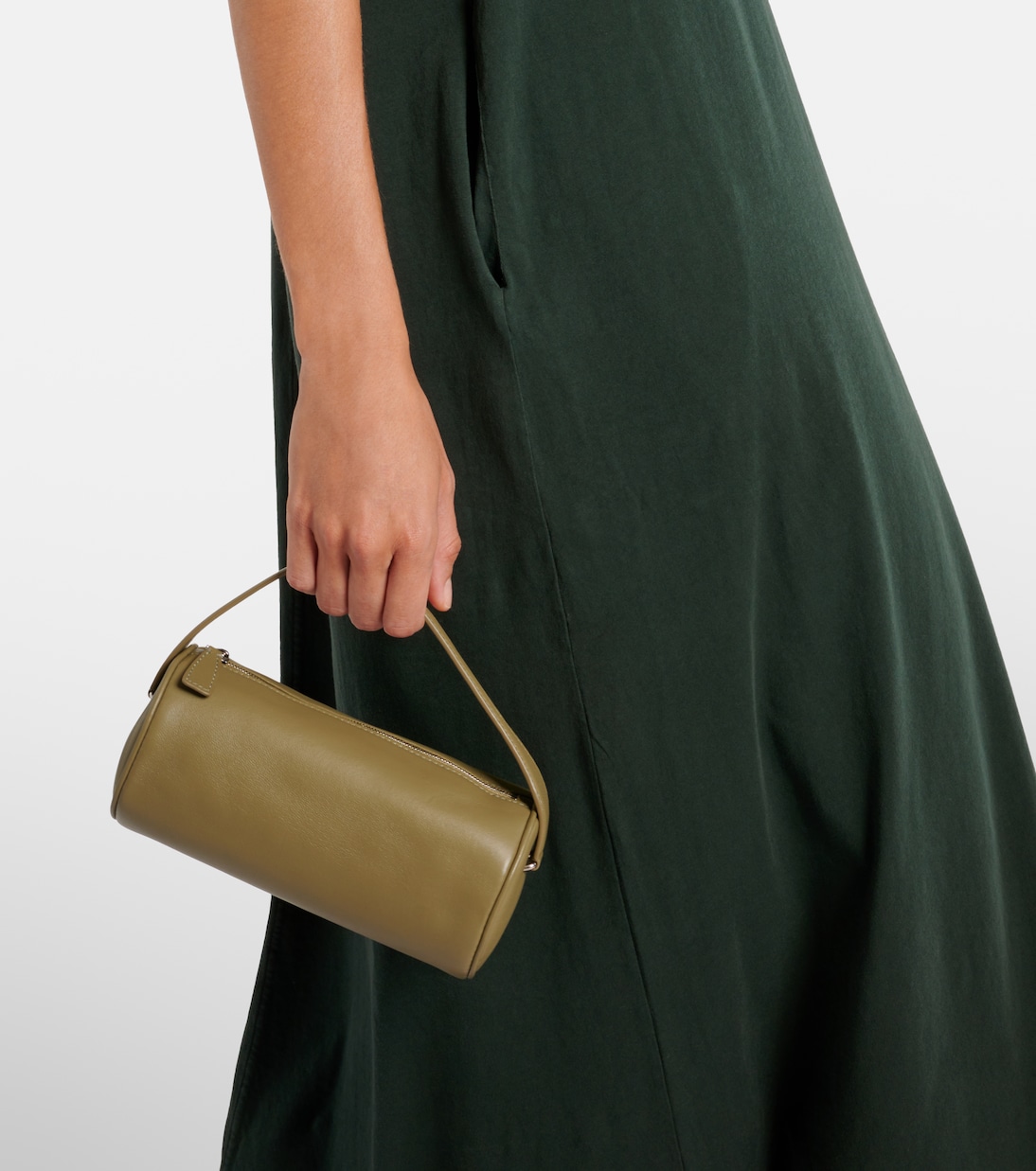 Round 90's leather tote bag | The Row