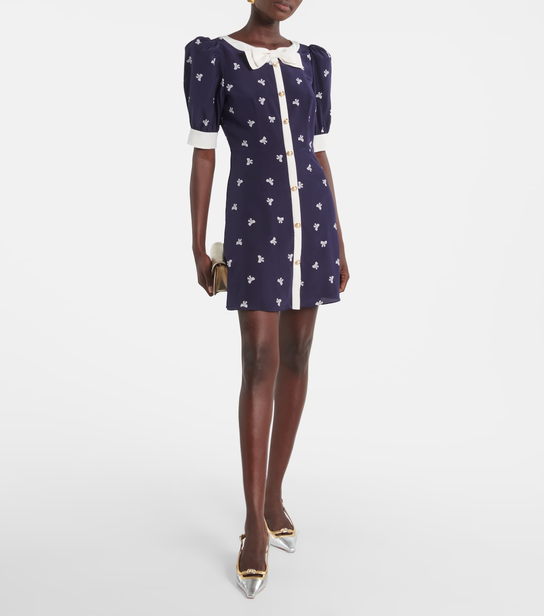 Robe en soie à pois | Alessandra Rich