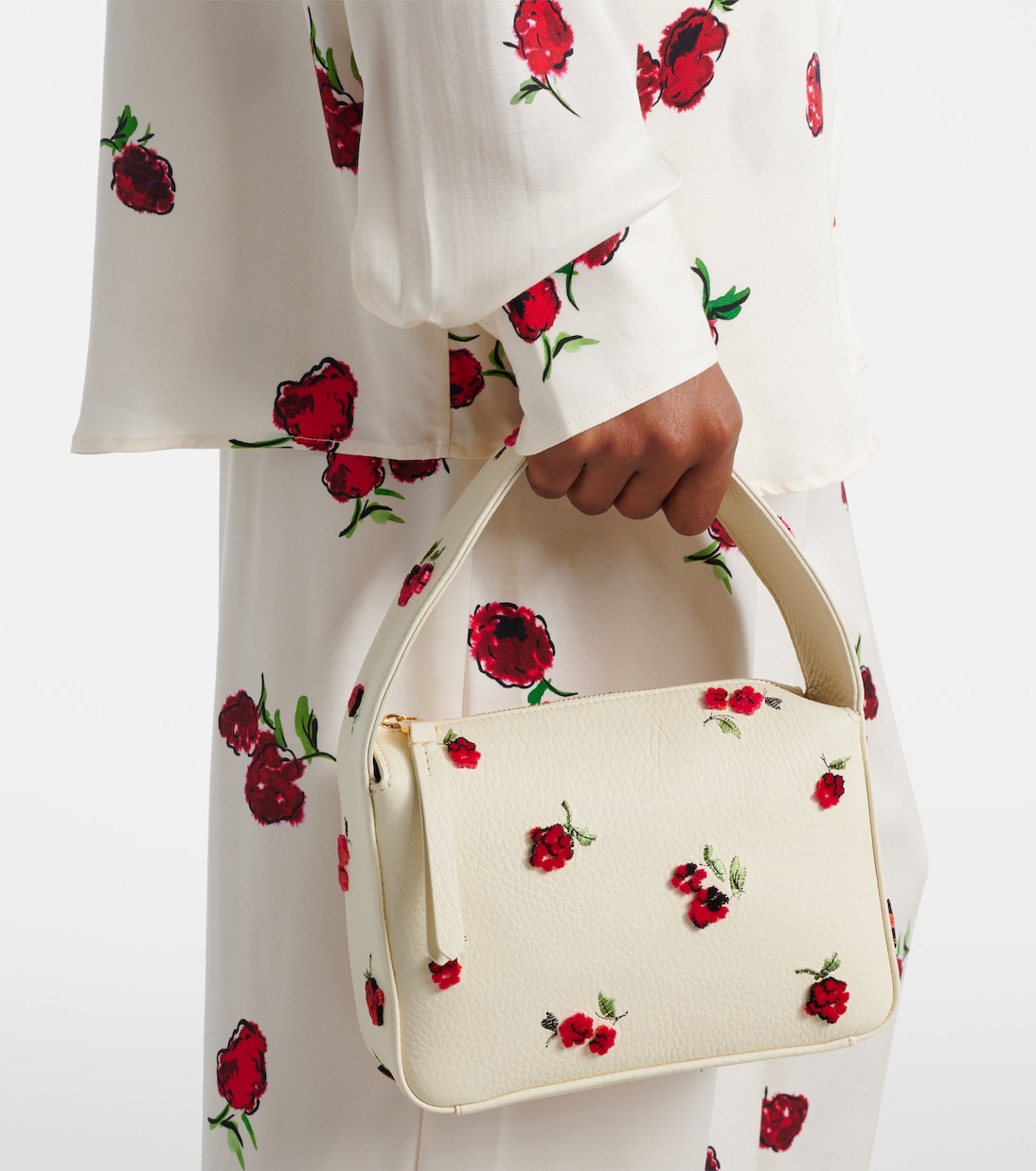 Elena Small leather shoulder bag | Khaite
