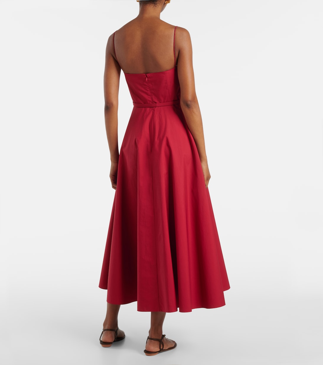 Abito midi in popeline di cotone | Roland Mouret