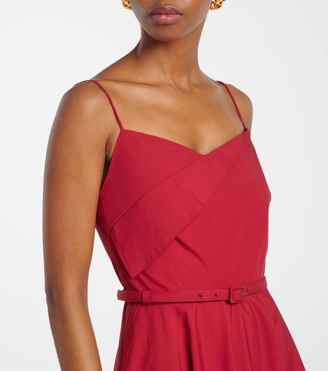 Abito midi in popeline di cotone | Roland Mouret