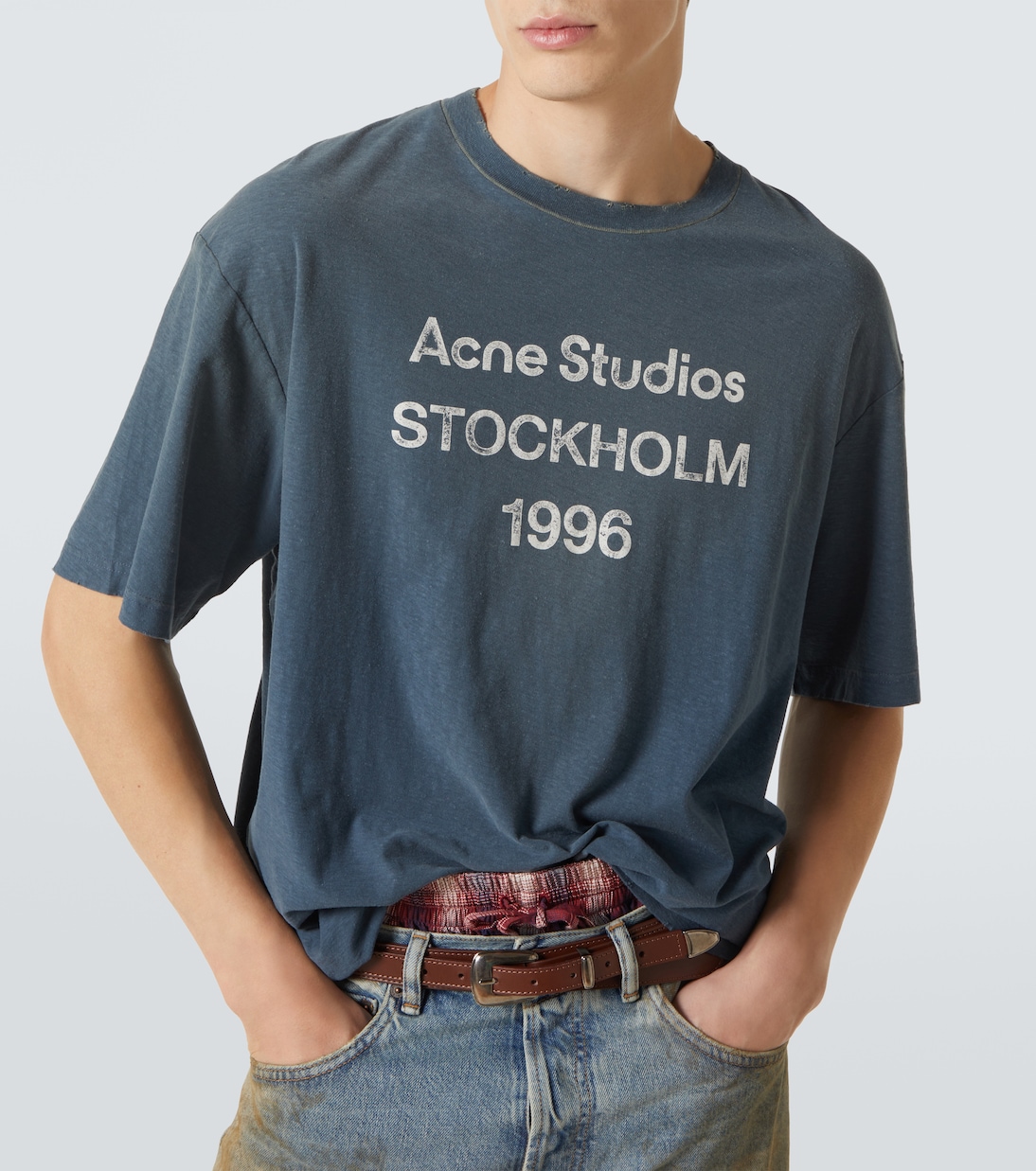 T-Shirt aus Baumwolle und Hanf | Acne Studios