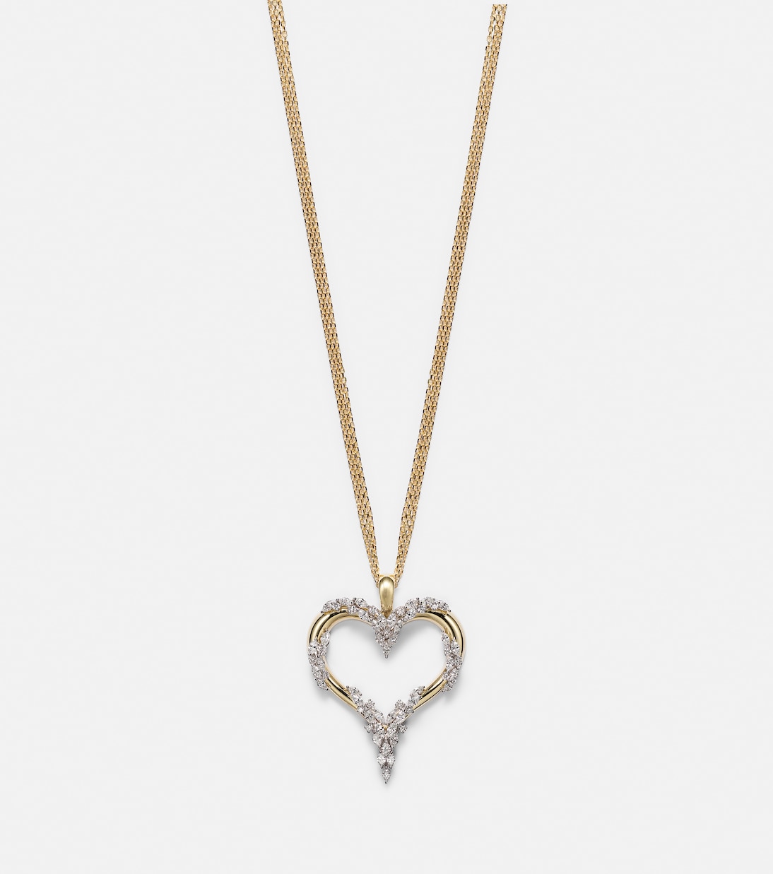 Halskette Golden Strada aus 18kt Gelbgold mit Diamanten | Yeprem