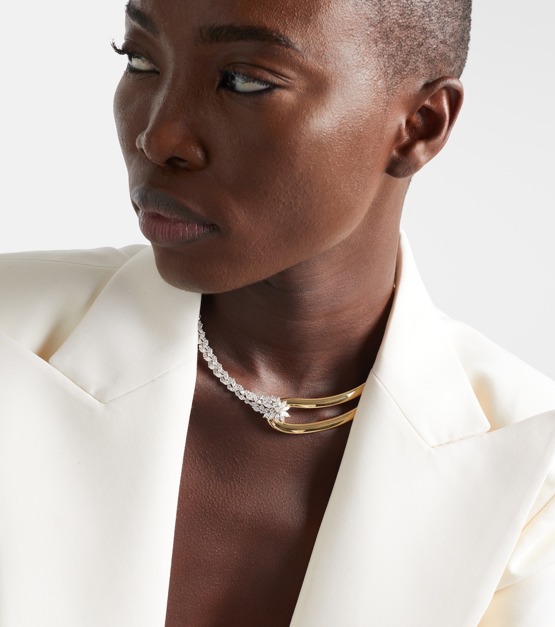 Golden Strada 18kt gold necklace with diamonds | Yeprem
