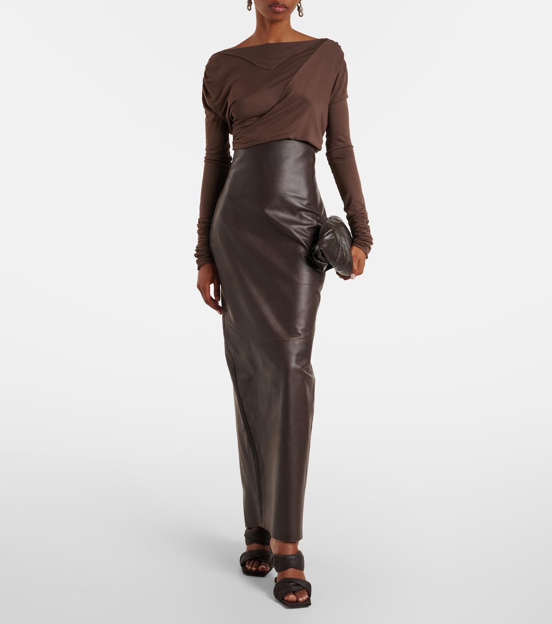 Gonna a tubino in pelle | Rick Owens