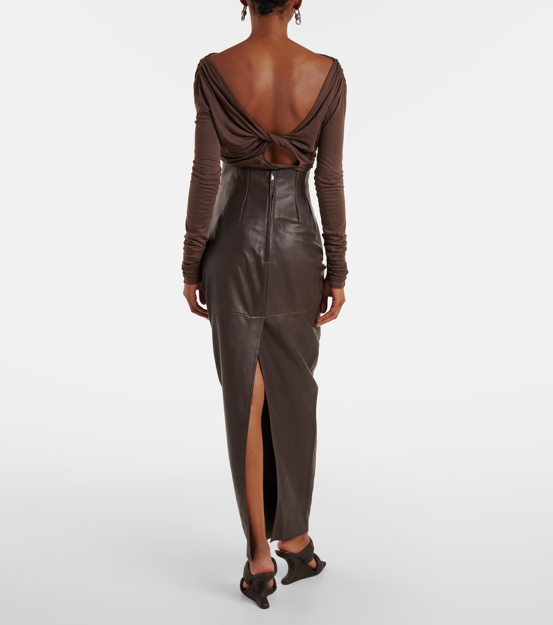Gonna a tubino in pelle | Rick Owens