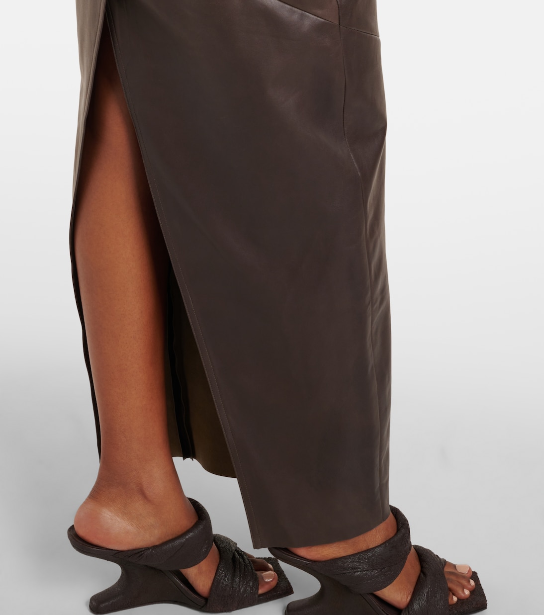Gonna a tubino in pelle | Rick Owens