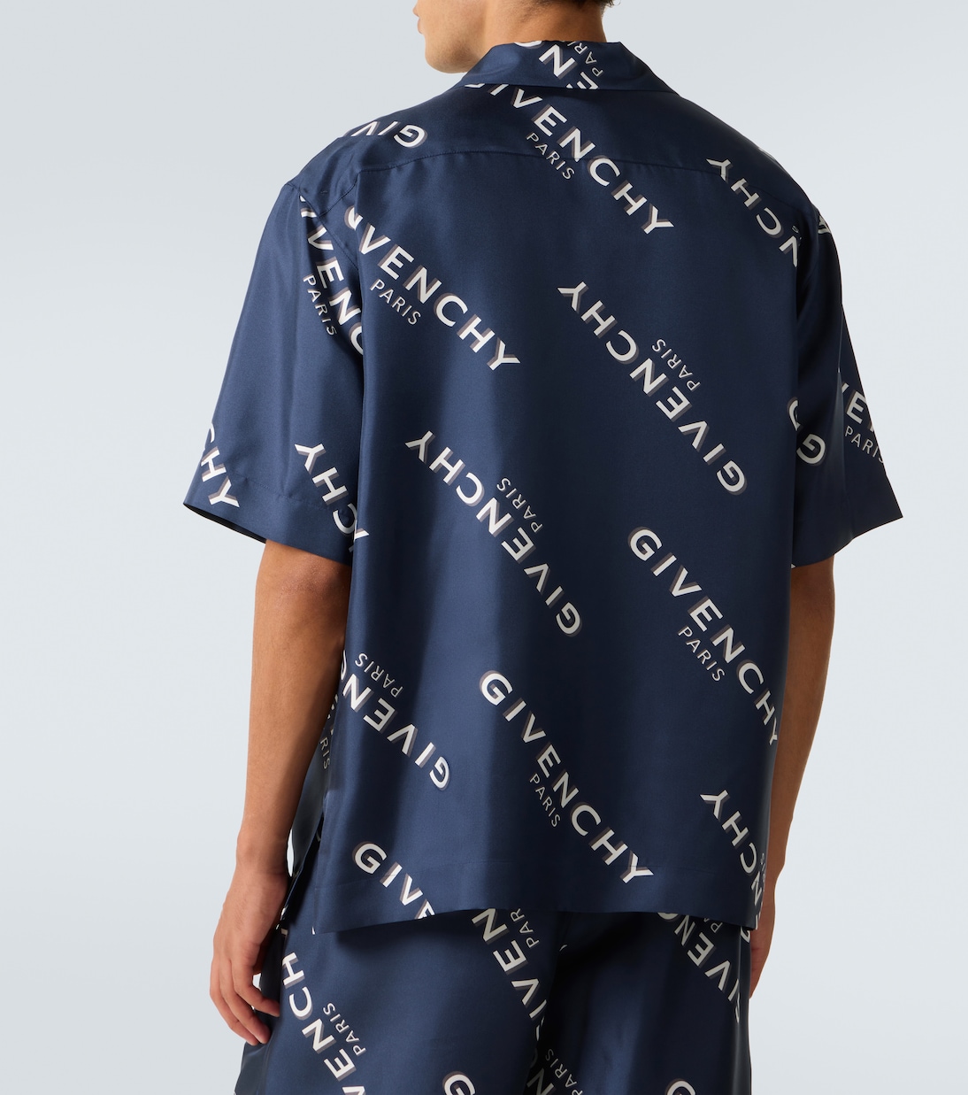 Givenchy Shadow silk bowling shirt | Givenchy