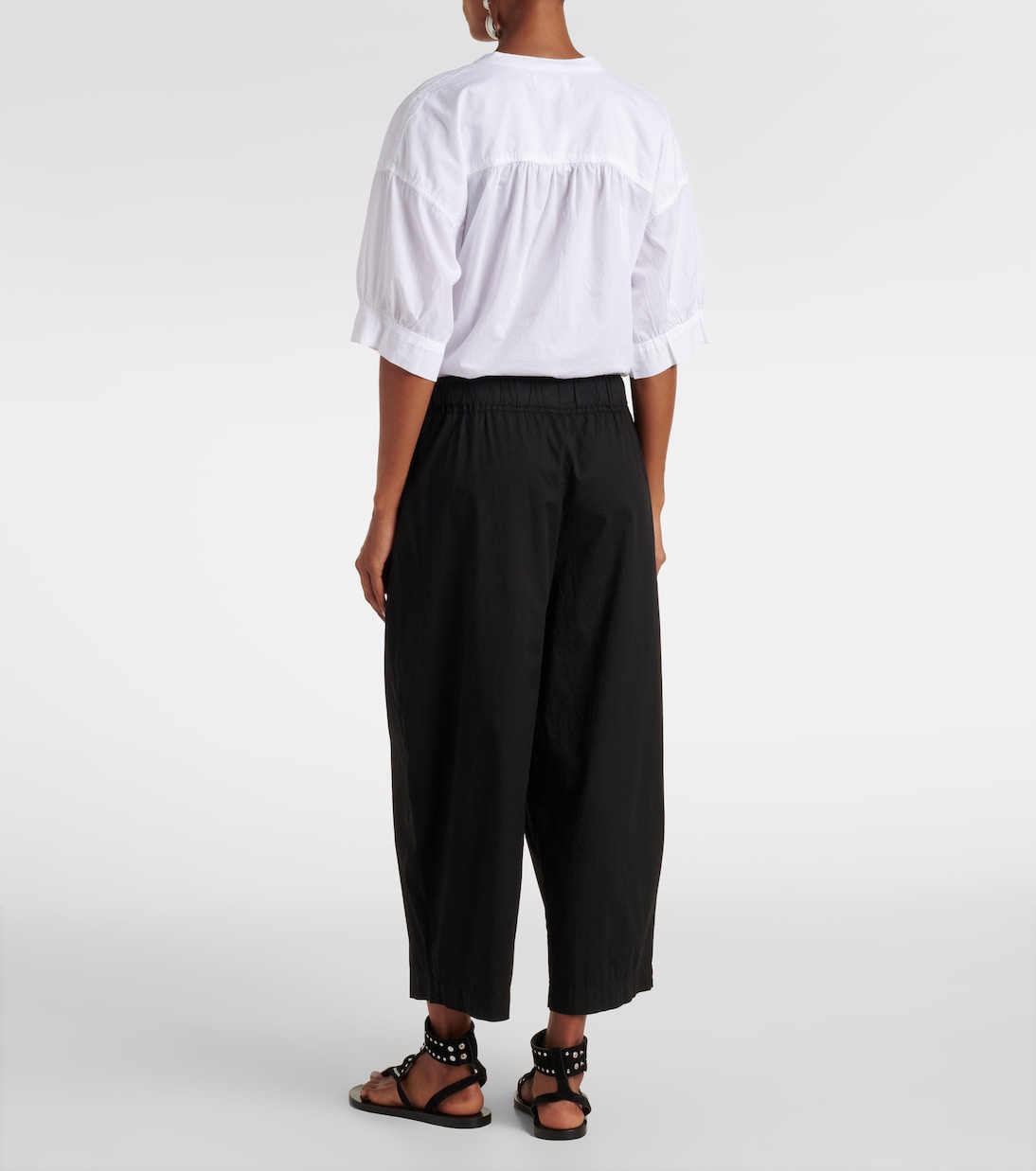 Pantalon ample Sophia en coton | Velvet