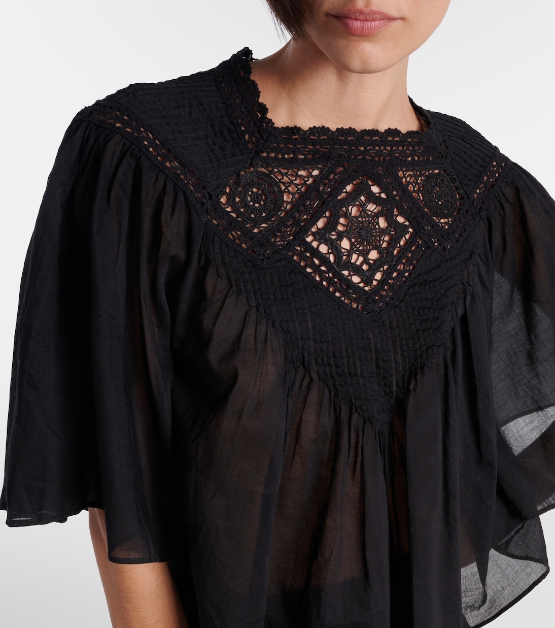 Blusa Garia de algodón con encaje | Marant Etoile