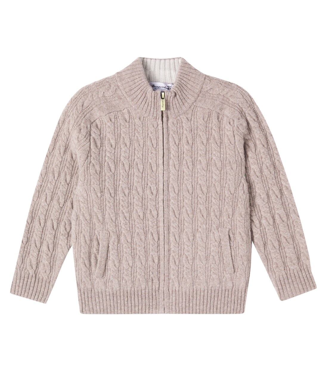 Jasper zip-up wool cardigan | Bonpoint
