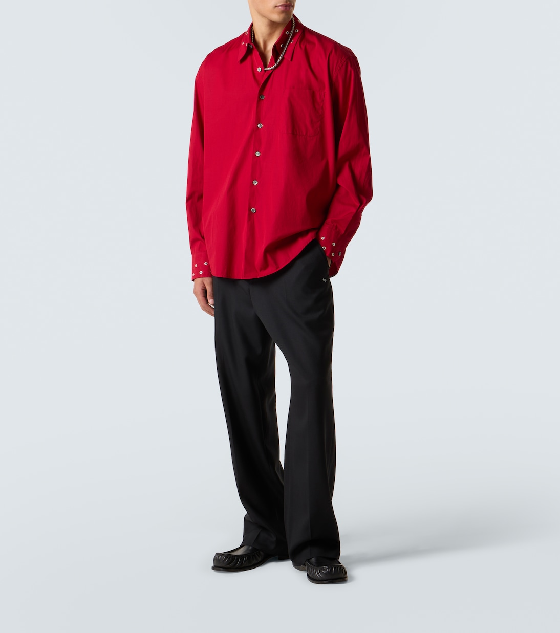 Above embellished cotton poplin shirt | Our Legacy