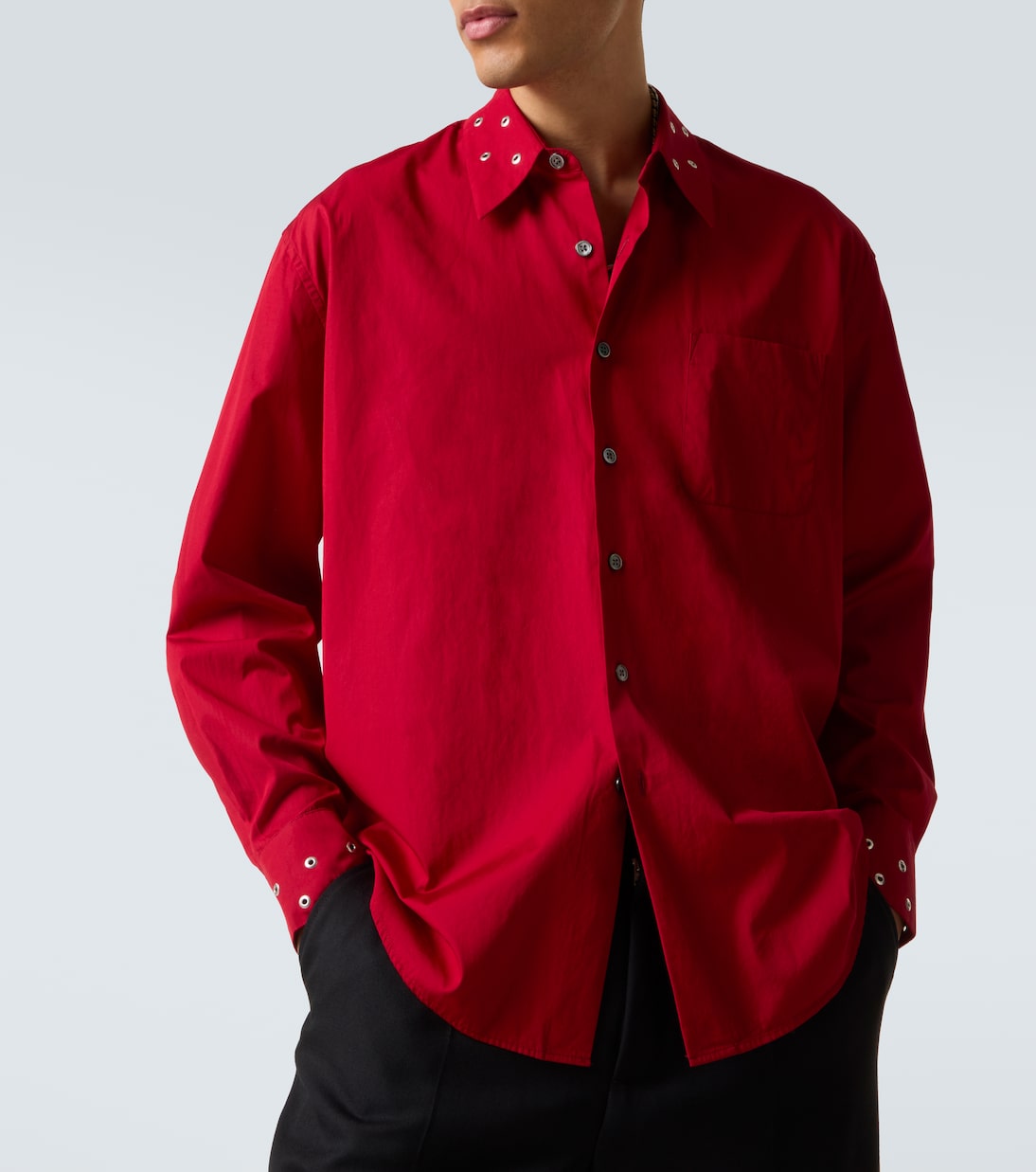 Above embellished cotton poplin shirt | Our Legacy