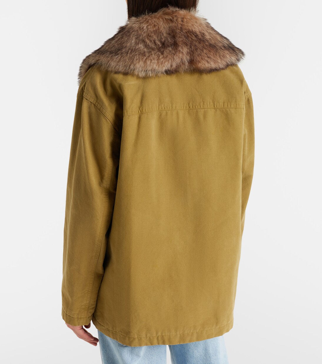Ronay shearling-trimmed cotton parka | Nili Lotan