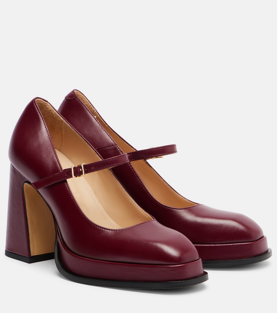 Casilda leather Mary Jane pumps | Souliers Martinez