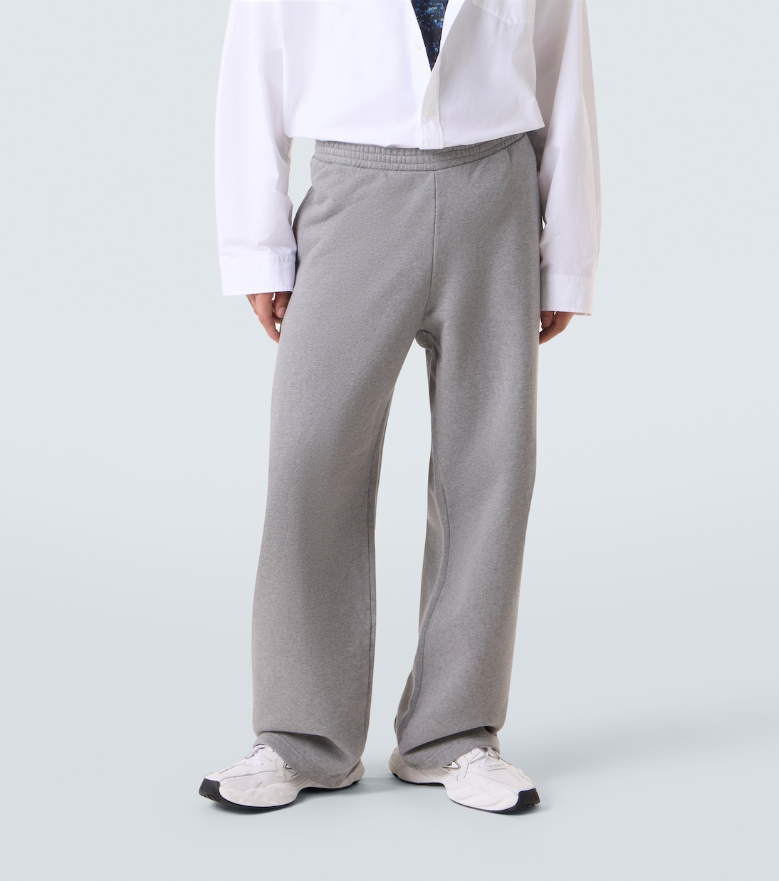 Pantalones deportivos anchos de jersey de algodón | Balenciaga