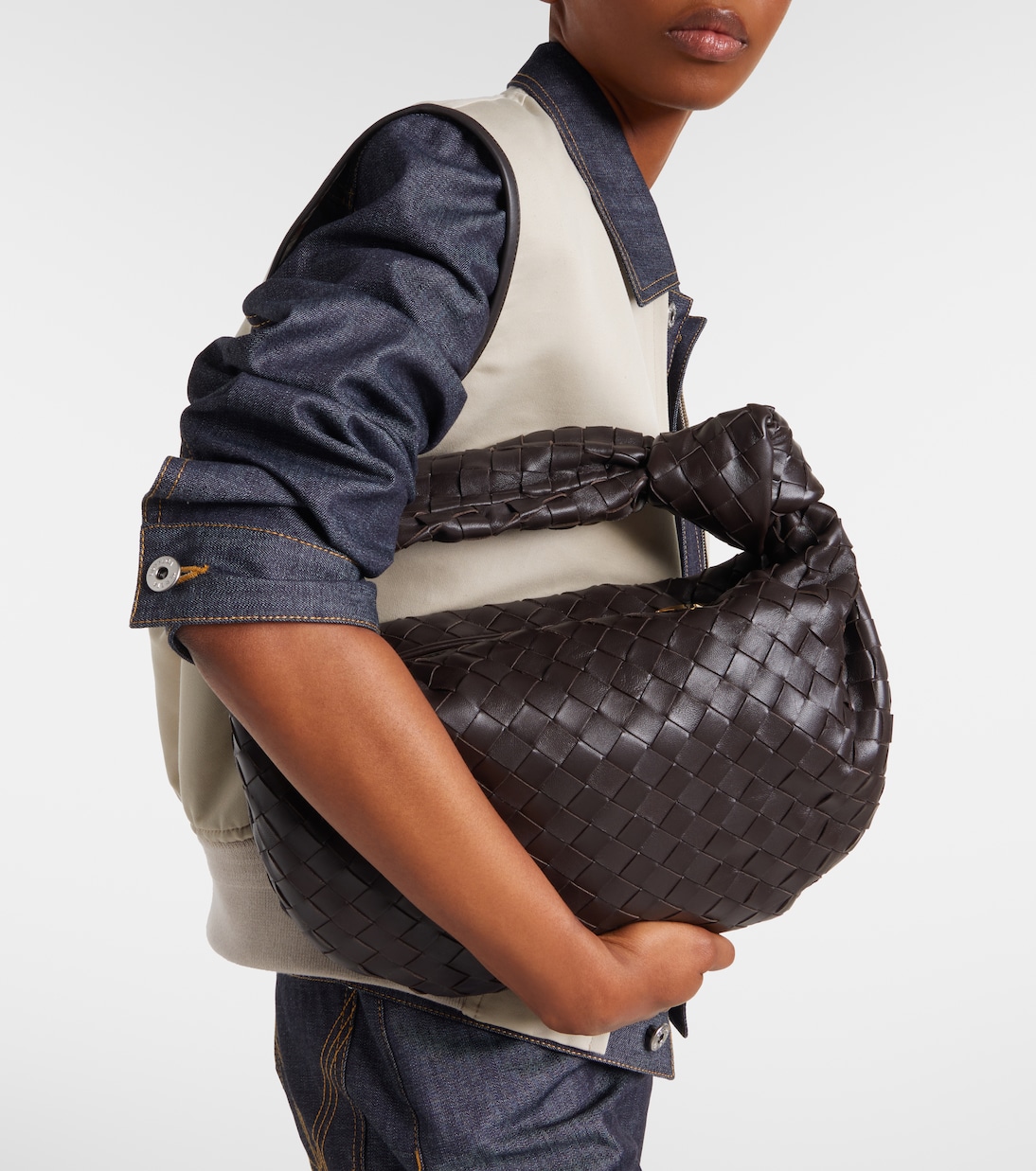 Jodie Intrecciato S号编织皮革托特包 | Bottega Veneta