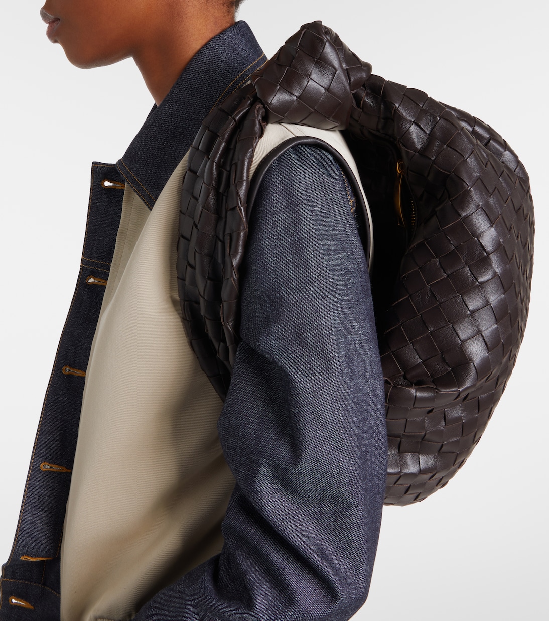 Jodie Intrecciato S号编织皮革托特包 | Bottega Veneta