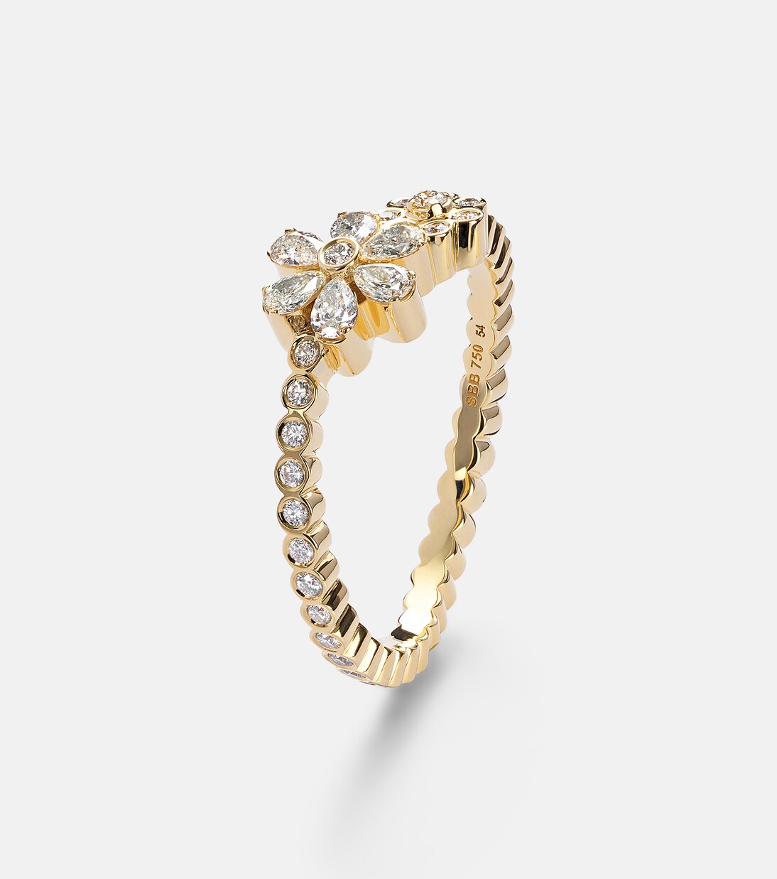 Cosmos Fleur 18kt gold ring with diamonds  | Sophie Bille Brahe