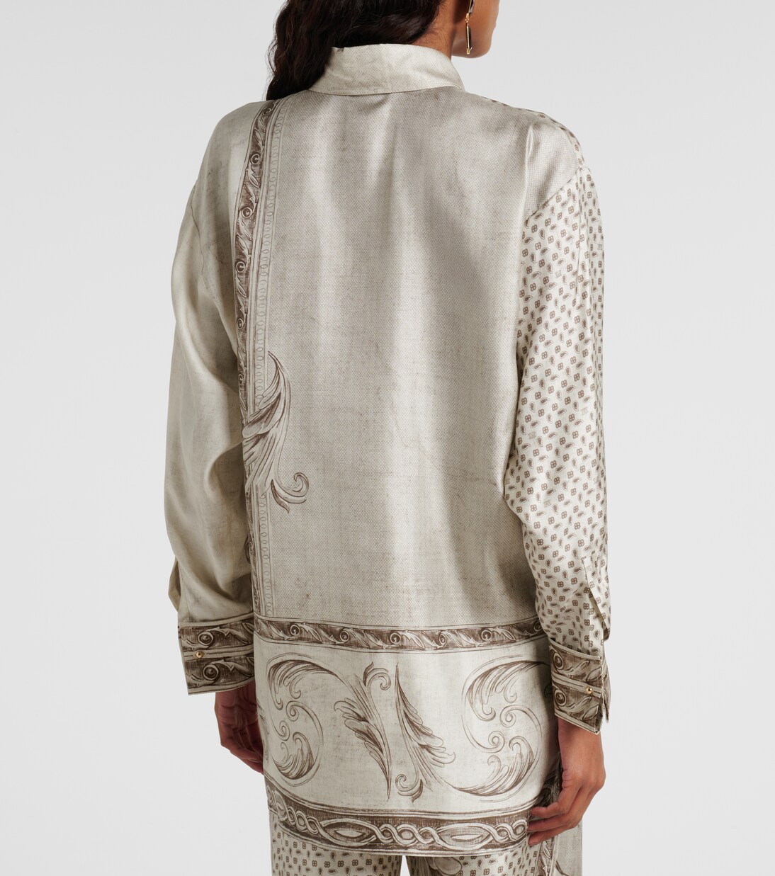 Grado printed silk satin shirt | Max Mara