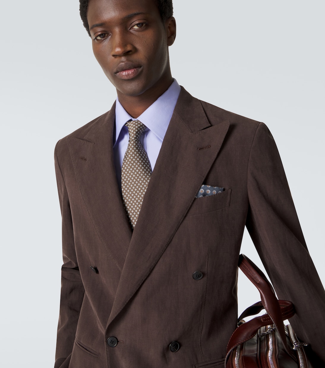 Silk jacquard tie | Brioni