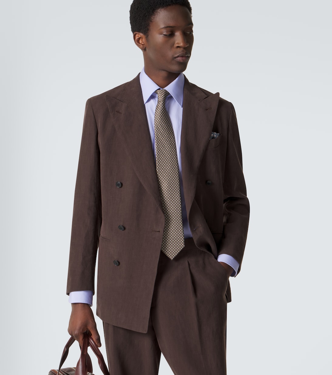 Silk jacquard tie | Brioni