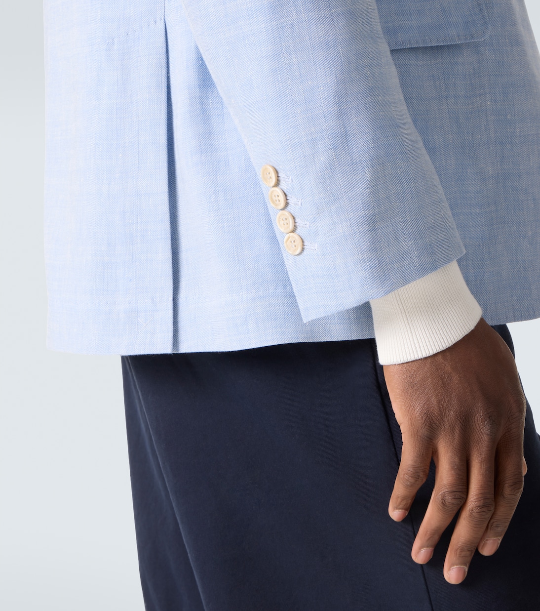 Blazer aus Leinen und Wolle | Brunello Cucinelli