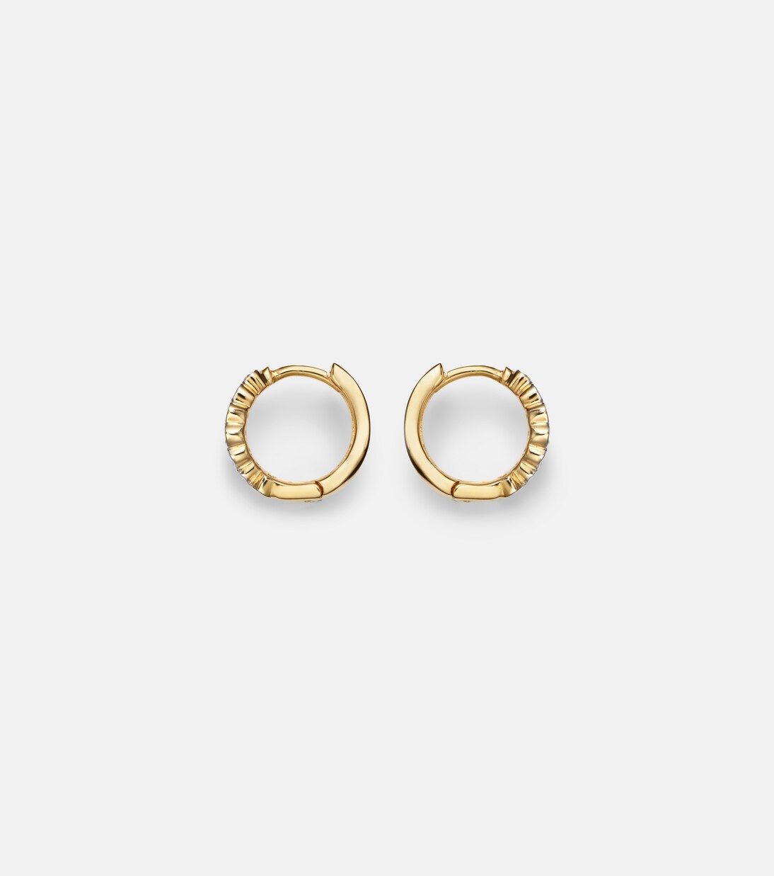 Boucles d'oreilles en or 14 ct (585/1000) avec diamants | Mateo