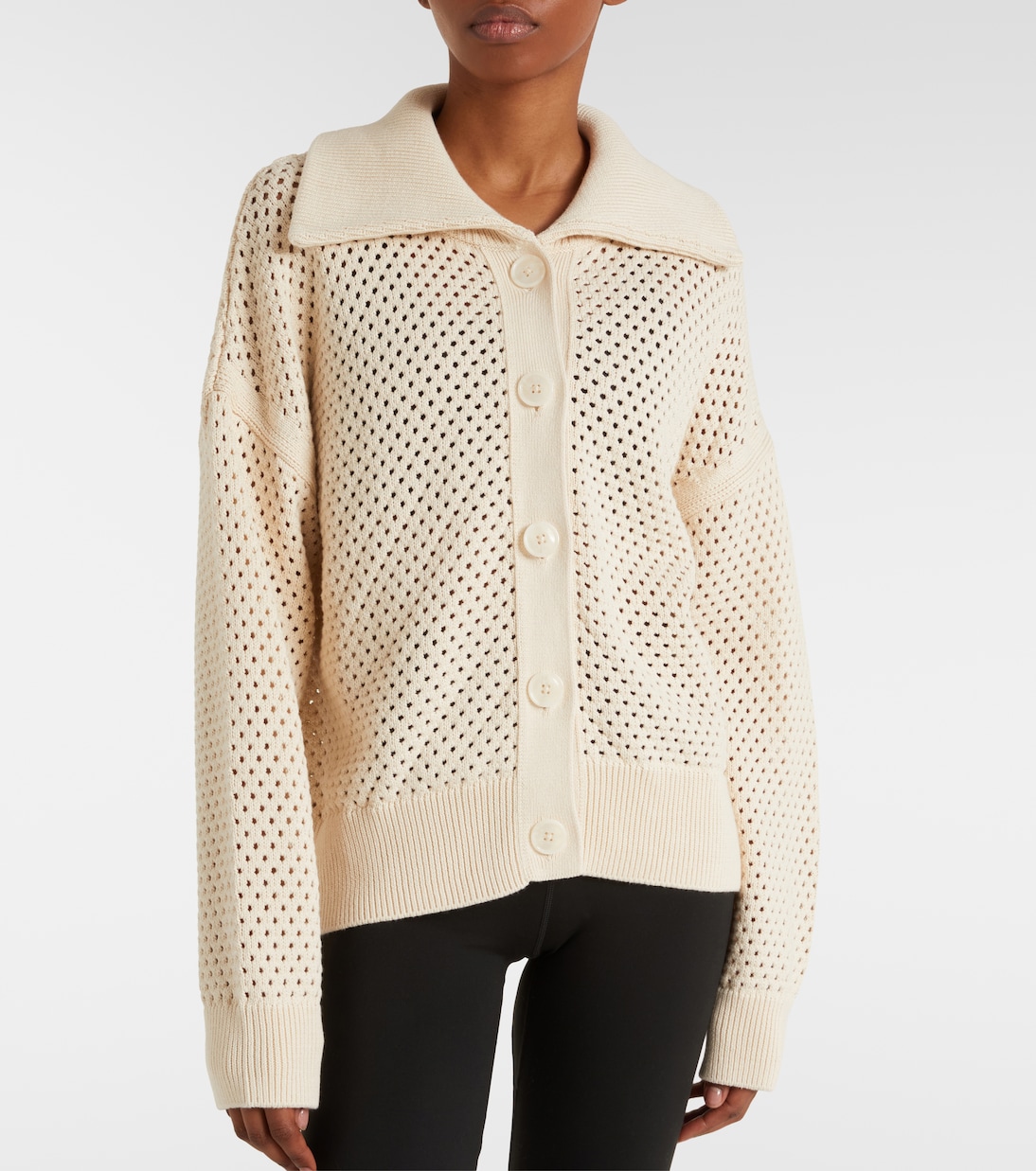 Myrtle pointelle cotton cardigan | Varley