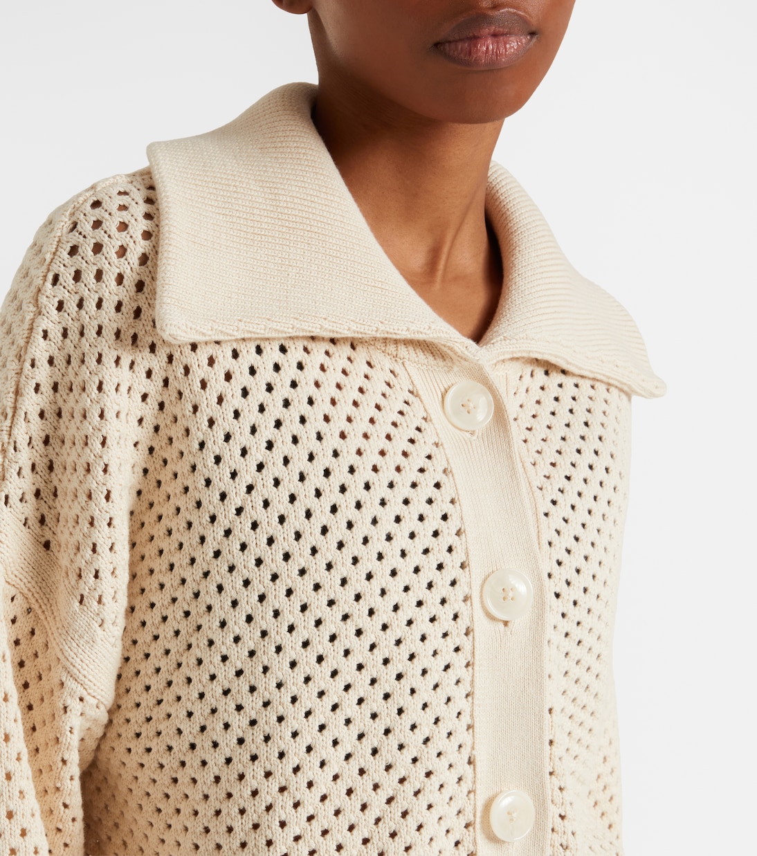 Myrtle pointelle cotton cardigan | Varley