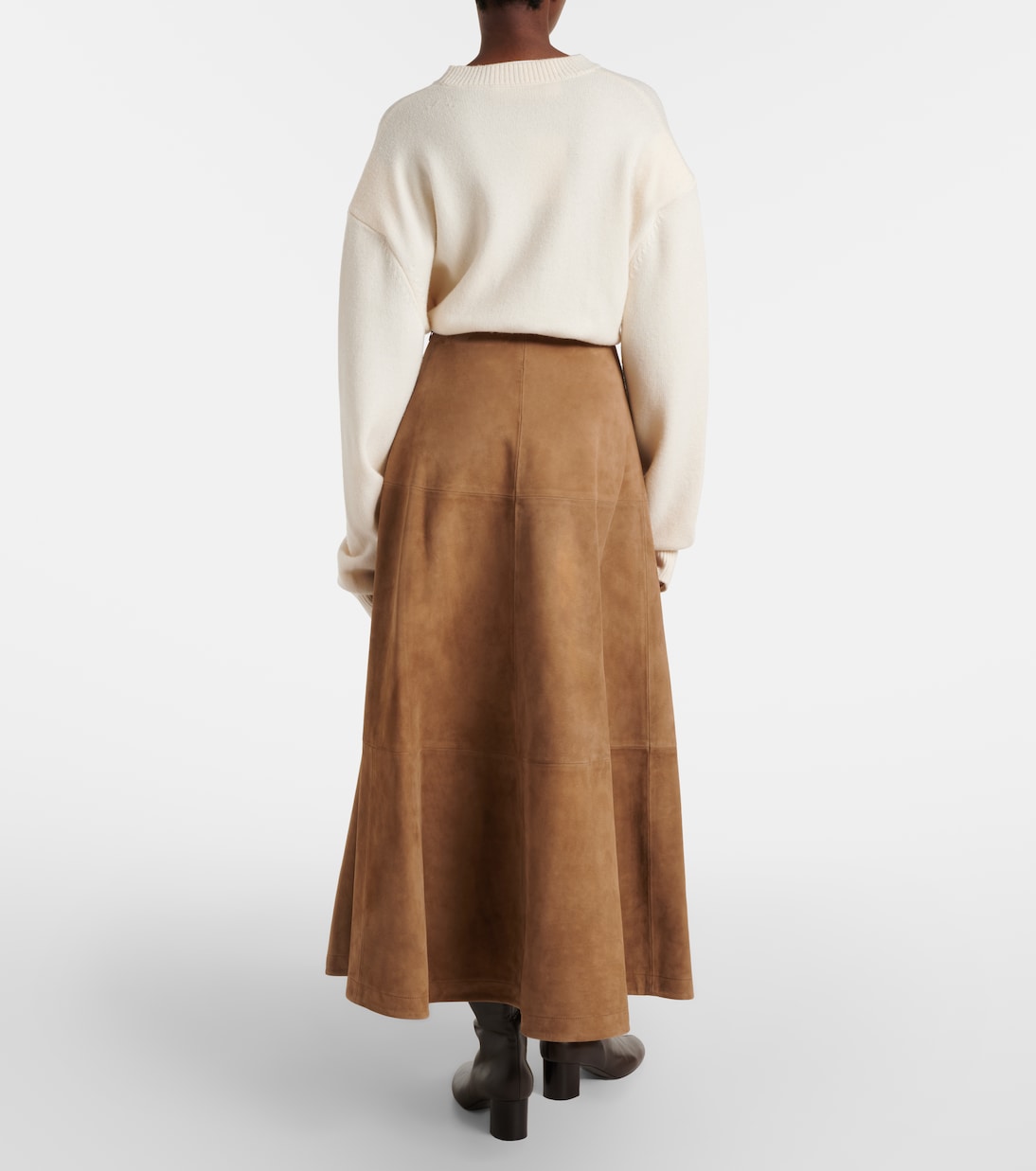 Falda midi Varda de ante | Altuzarra