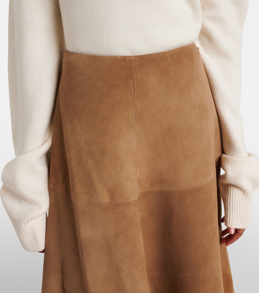 Falda midi Varda de ante | Altuzarra