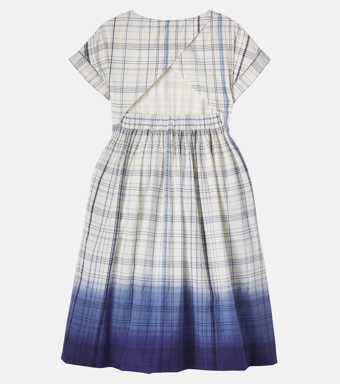 Edelweiss checked cotton dress | Bonpoint