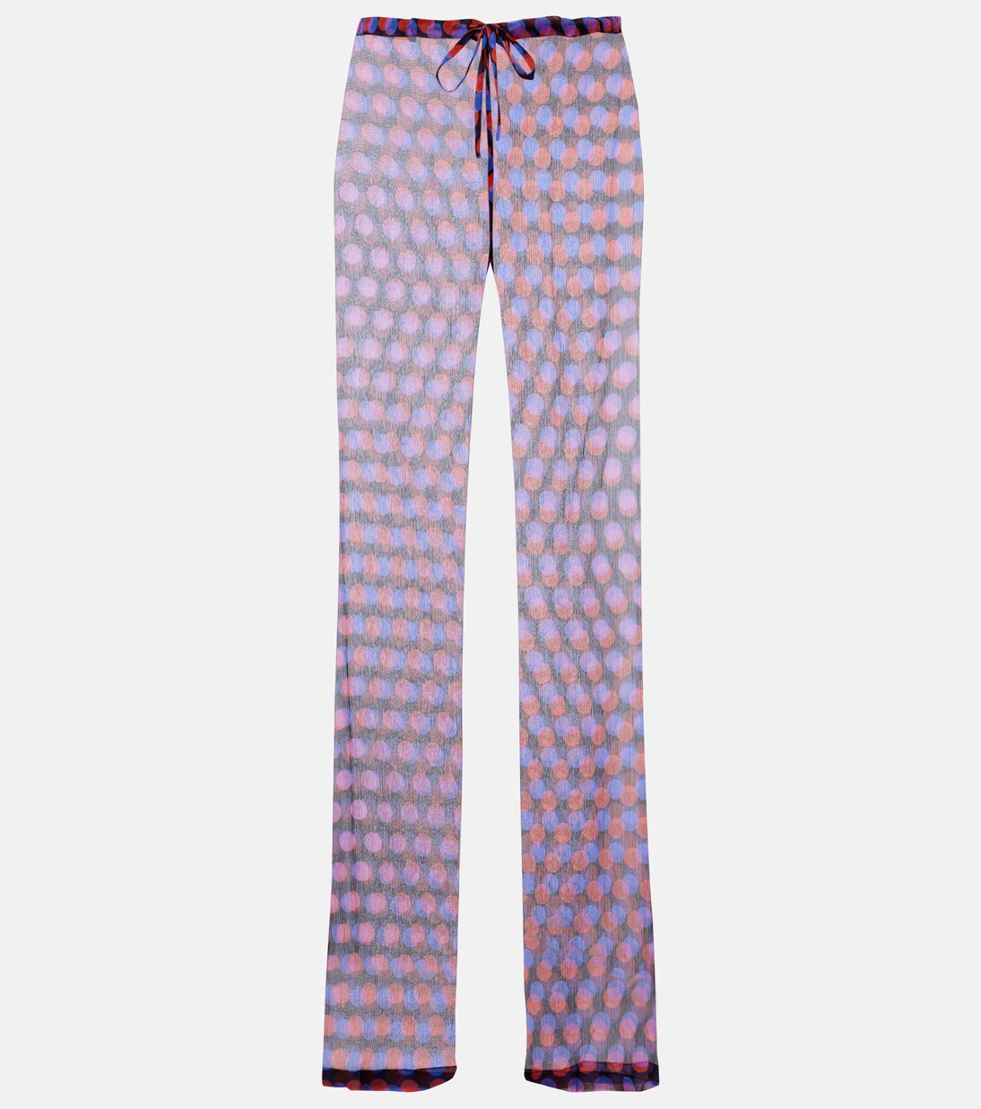 Polka-dot silk straight pants | Dries Van Noten