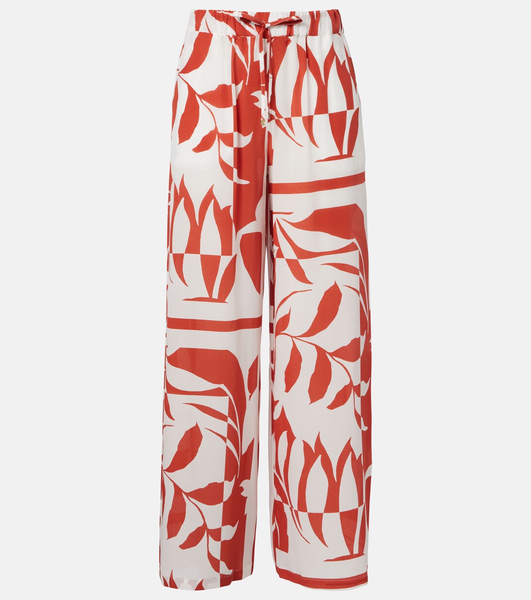 Voto printed silk wide-leg pants | Max Mara